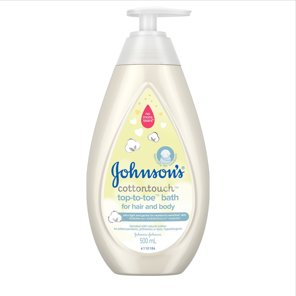 Sữa tắm gội toàn thân Jonsonn baby Cotton touch(mềm mịn) 500ml