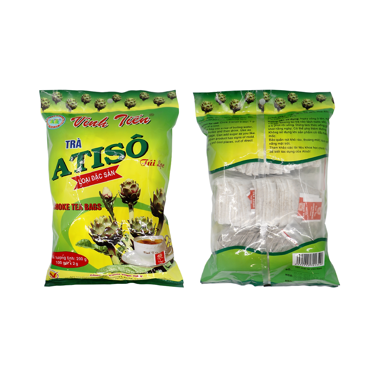 Trà Atiso đặc sản 200g, túi 100 túi lọc