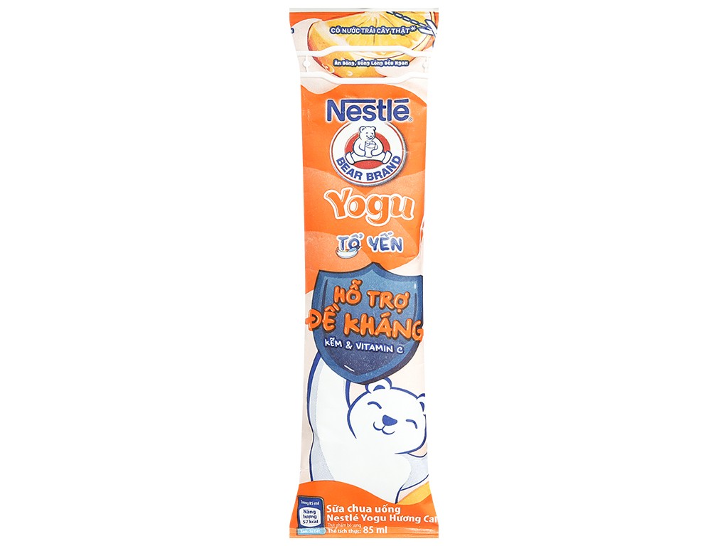 Sữa Chua Tổ Yến Nestle YOGU ORANGE 85ml