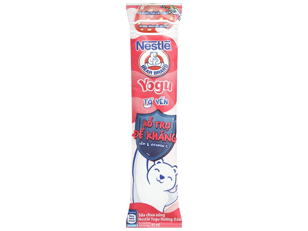 Sữa Chua Uống Nestle Yogu Vị Dâu Gói 85ml