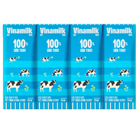 Sữa Tươi đàn bò 180ml không đường _ Lốc 4 hộp