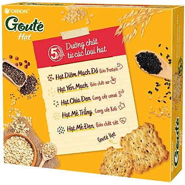 Bánh Goute hạt dinh dưỡng 8P 316.8g/8