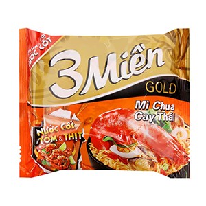 Mì 3 miền gold chua cay thái 75g
