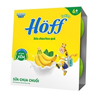 Sữa chua hoa quả Hoff chuối 55g_Vỉ 4