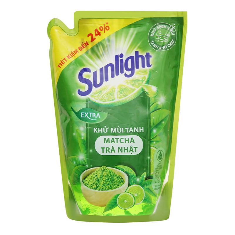 Nước rửa chén Sunlight matcha trà nhật túi 750g