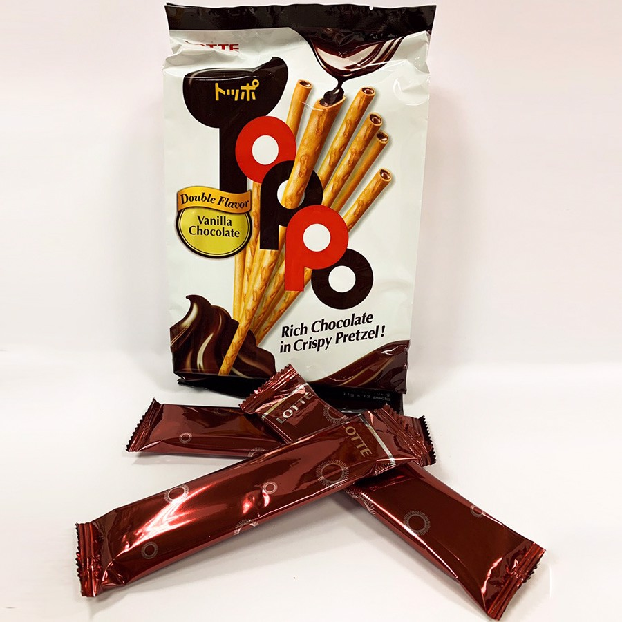 Bánh Toppo nhân Vani 40g/10/60