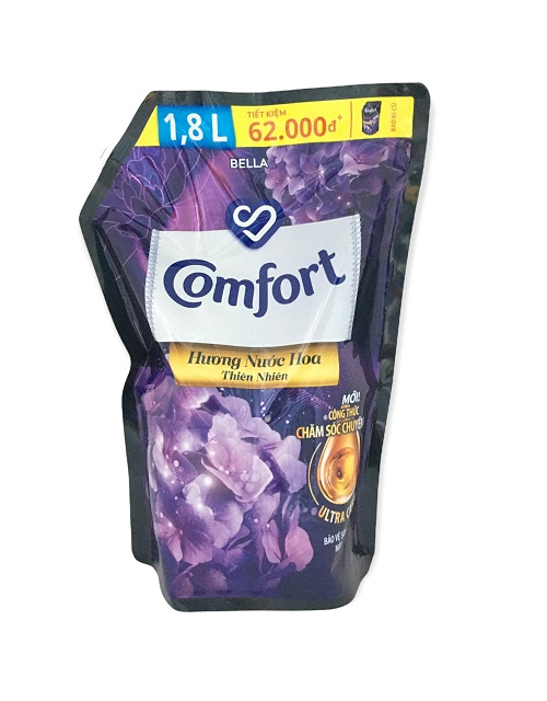 Nước xả vải Comfort hương nước hoa thiên nhiên diệu kỳ (bella) túi 1.8L
