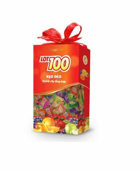 Kẹo Lot 100  tổng hợp hộp giấy 225g