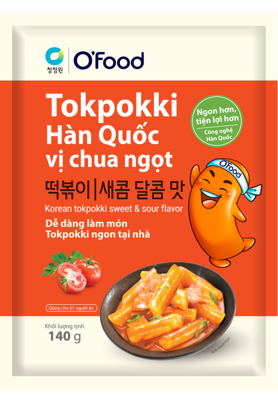 Tokpokki HQ vị chua ngọt gói 140g