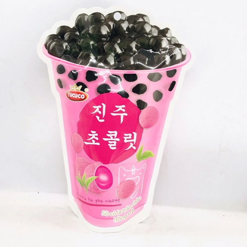 Kẹo Socola trân châu hồng trà 130g