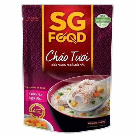 Cháo tươi sườn non ngũ đậu 240g