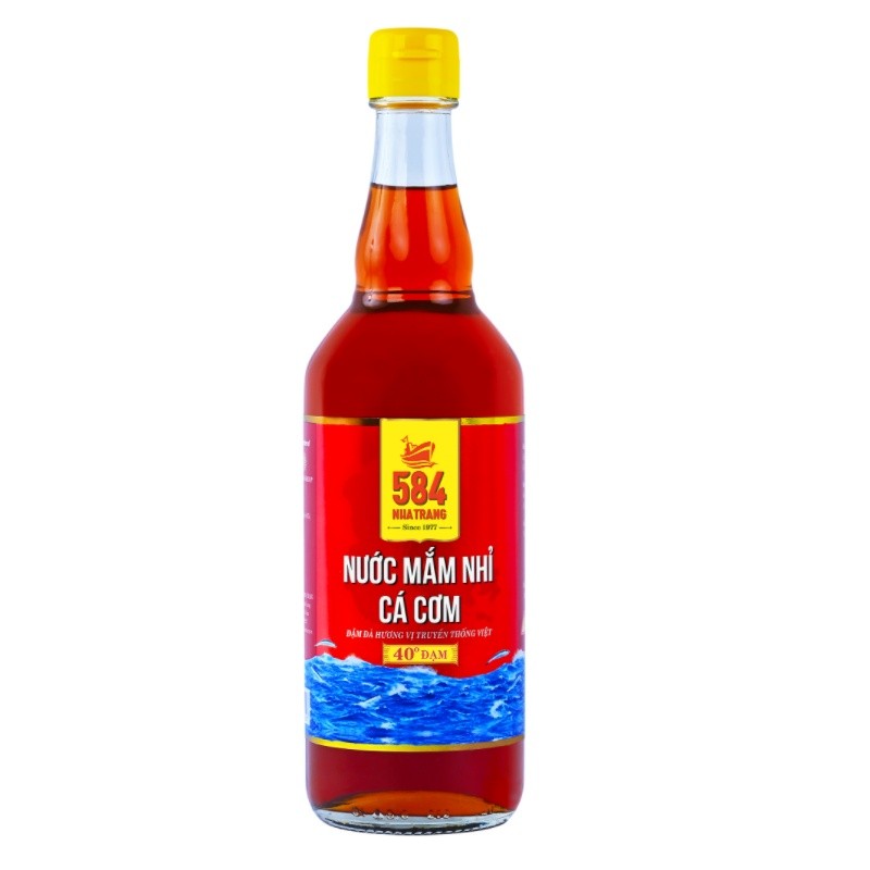 Nước mắm 584 Nha Trang - 40 độ đạm chai thuỷ tinh 510ml