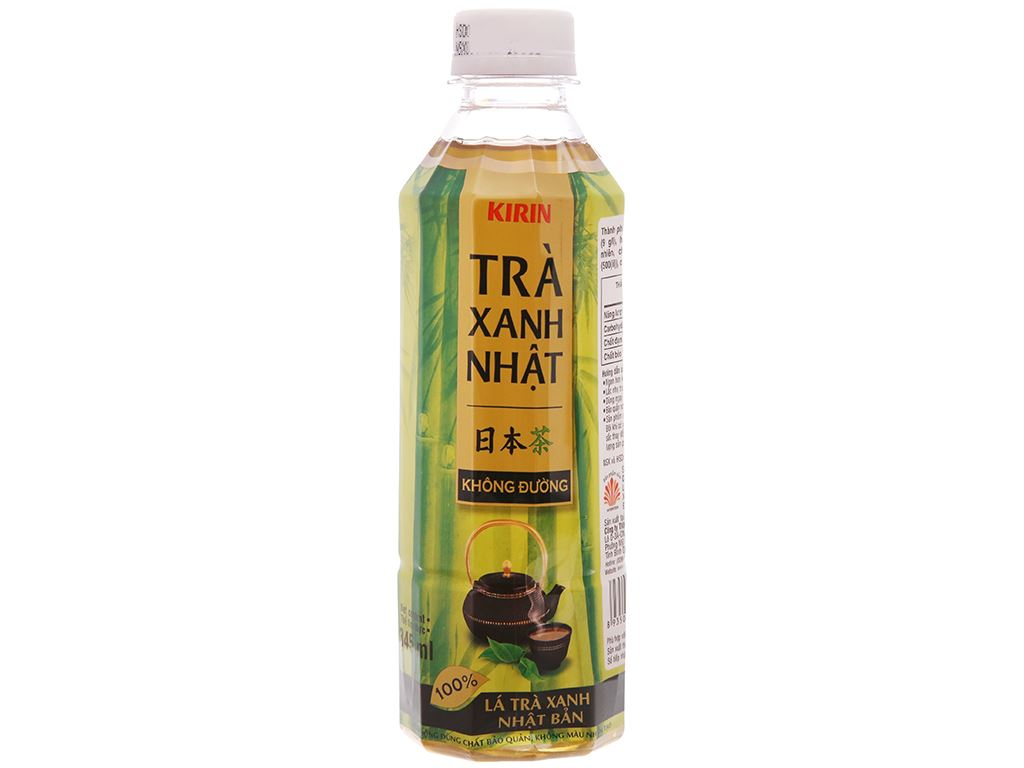 Trà Xanh Nhật Không Đường Kirin 345ml