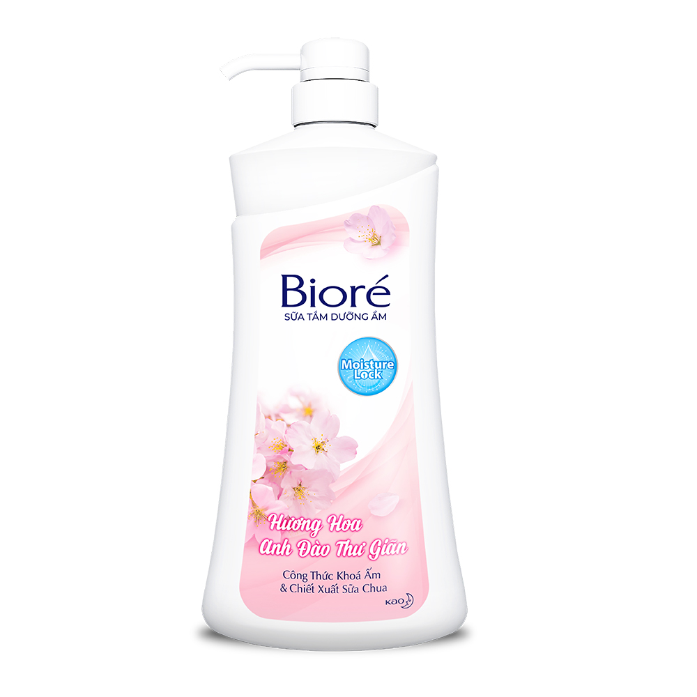 Sữa tắm Biore dưỡng da hoa anh đào 530ml