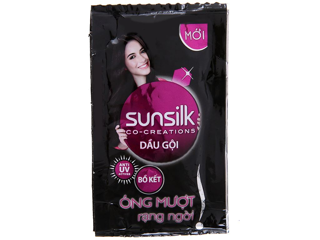 Dầu gội Sunsilk óng mượt rạng ngời dây 6g*10 gói