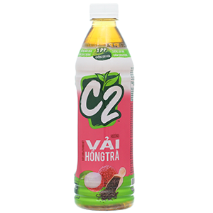 Nước C2 Hồng trà hương vải 455ml
