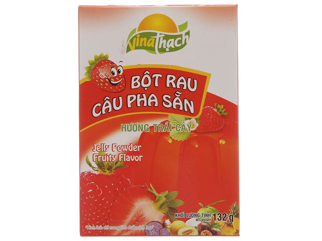 Bột rau câu pha sẵn - Dâu 132g