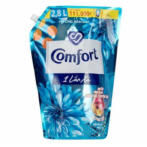 Nước xả vải Comfort đậm đặc 1 lần xả hương ban mai 2.8l