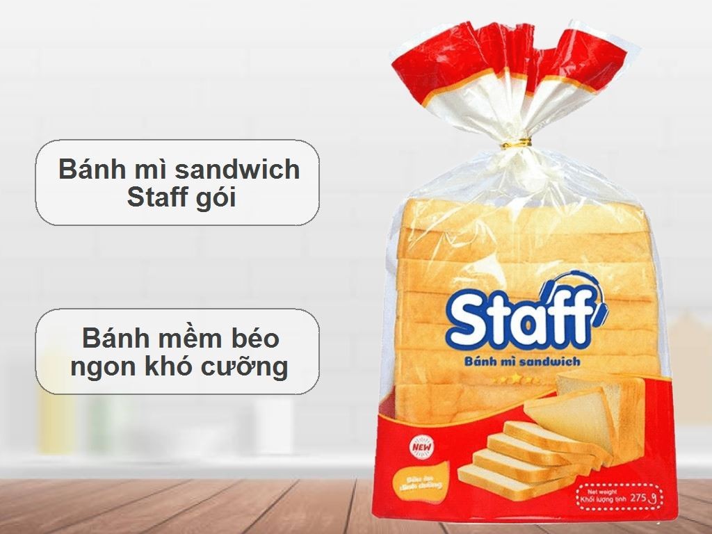 Bánh mỳ Staff sandwich 275g/16