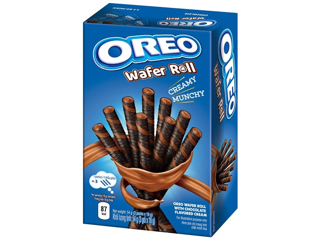 Bánh quế Oreo chocolate 54g/20