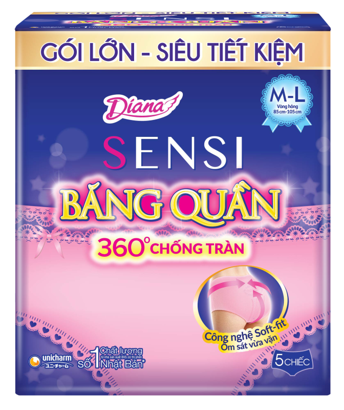 Băng Vệ Sinh Diana Sensi băng quần M-L