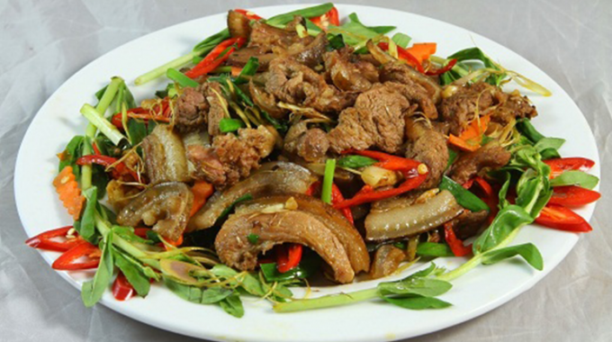 Thịt Lợn Mán Xào Sả Ớt 300G