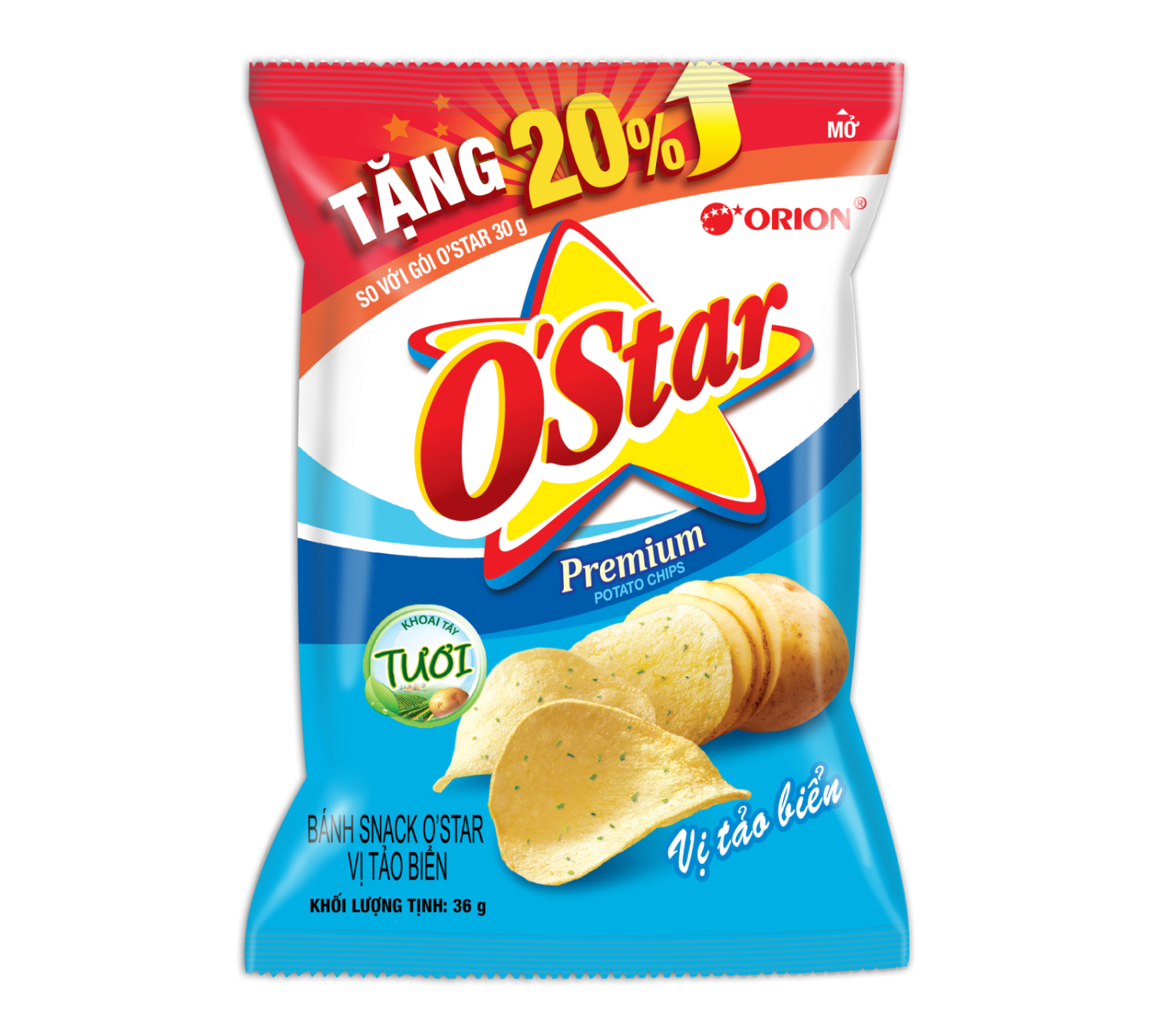 Snack Ostar vị rong, tảo biển 58g