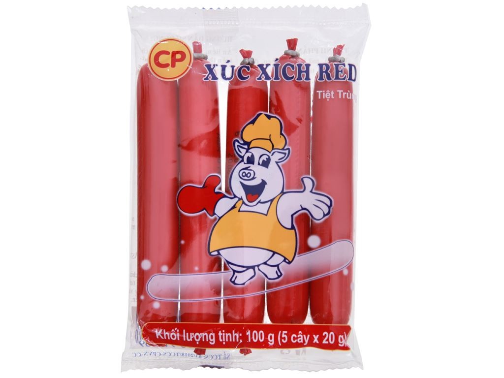 Xúc xích Red tiệt trùng ngắn 100g