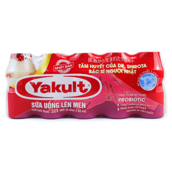 Sữa uống lên men Yakult 65ml_Vỉ 5