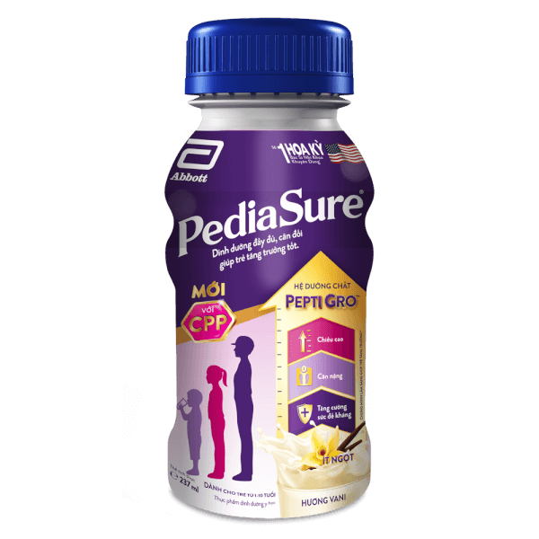 Sữa dinh dưỡng nước Pediasure BA 1+ – Chai 237ml – Dành cho trẻ từ 1 tuổi trở lên, hỗ trợ tăng trưởng và miễn dịch
