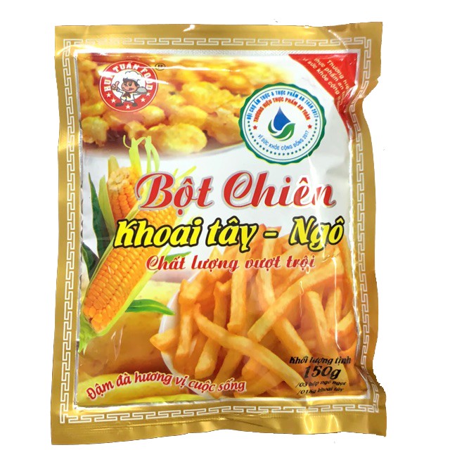 Bột Chiên ngô, khoai tây huy tuấn 38gr/160