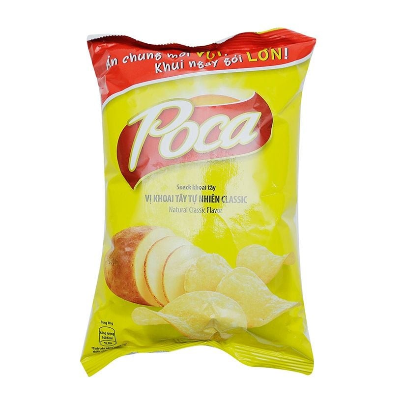 Bim Bim Khoai tây Poca vị Tự nhiên 56g