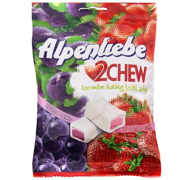 Kẹo Alpenliebe 2 chew - mix 87.5g 25 viên