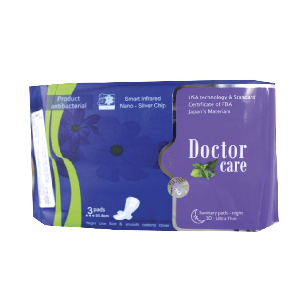 Băng vệ sinh thảo dược Doctor Care bạc hà đêm 33.8cm*3M