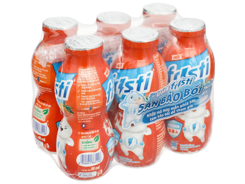 Sữa Chua Fristi hương cam 80ml/6*8