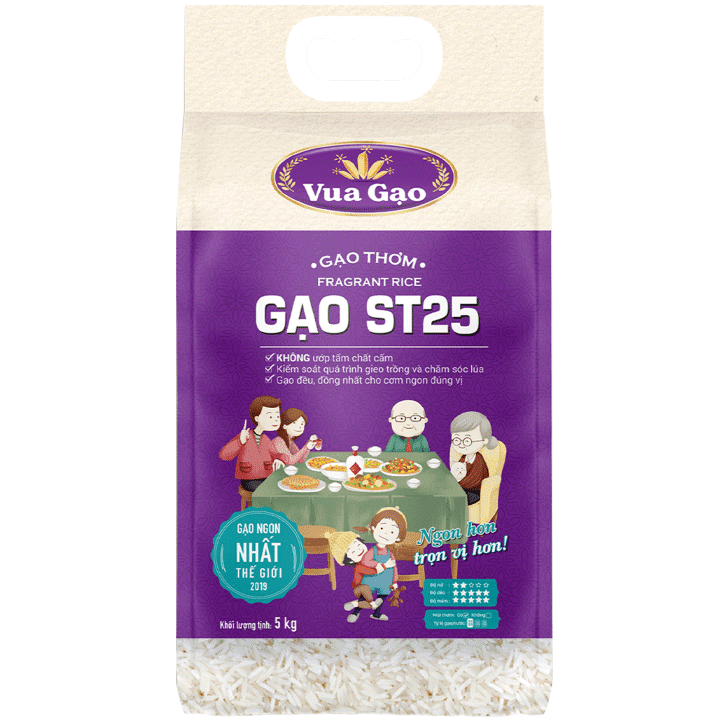 Gạo thơm ST 25 vua gạo 5kg