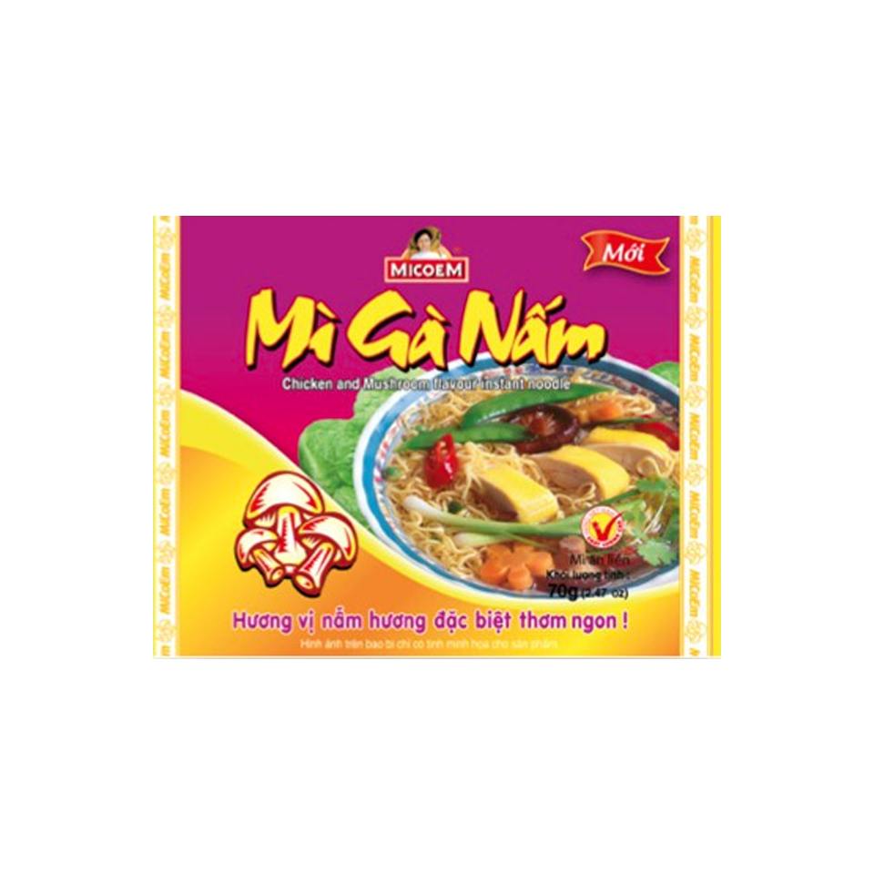 Mì gà nấm Micoem 70g