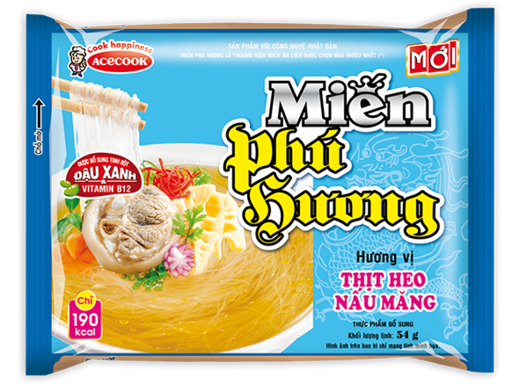Miến Phú Hương thịt heo nấu măng 58g