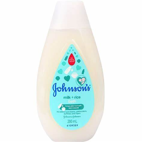 Tắm gội sữa gạo Johnson trắng 200ml (Milk + rice)