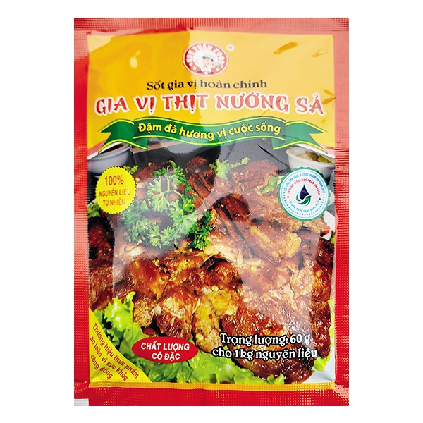 Gia vị thịt nướng sả huy tuấn 60gr