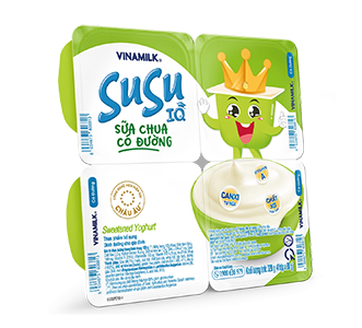 Sữa chua có đường IQ susu 80g_Vỉ 4