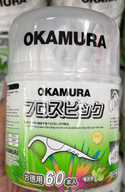 Tăm chỉ nha khoa Okamura hộp 60 cây