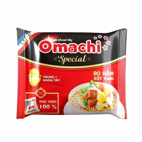 Mì Omachi Special bò hầm sốt vang 92g