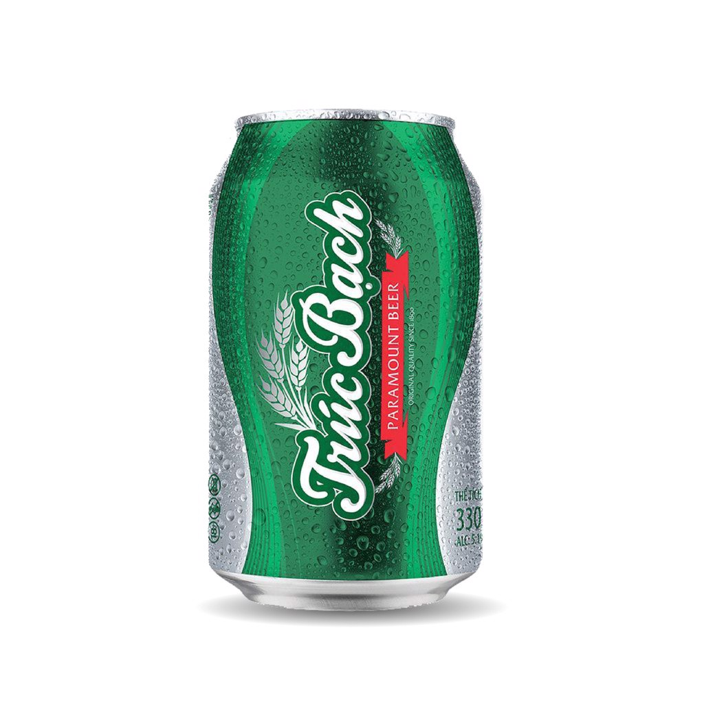 Bia lon Trúc Bạch sleek 330ml