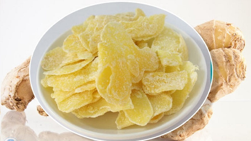 Mứt gừng Huế hộp tròn 180g