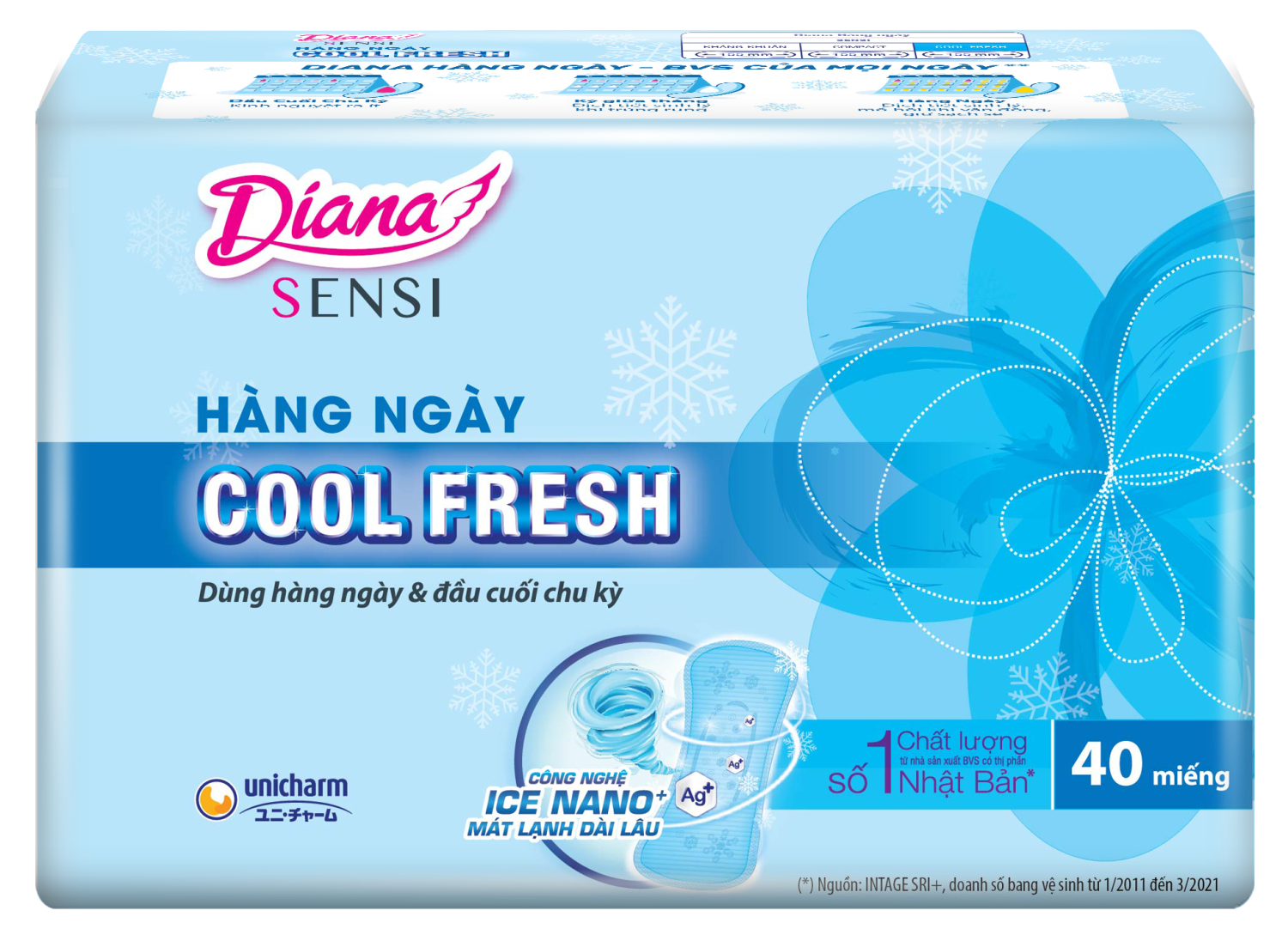 BVS Diana Sensi hàng ngày Cool Fresh 40M