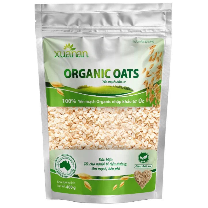 Yến mạch Organic Xuân An túi 400g | Ngũ Cốc Dinh Dưỡng