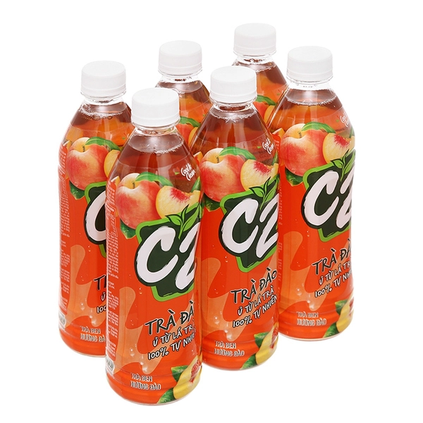 Nước C2  hồng trà vị đào 455ml/24