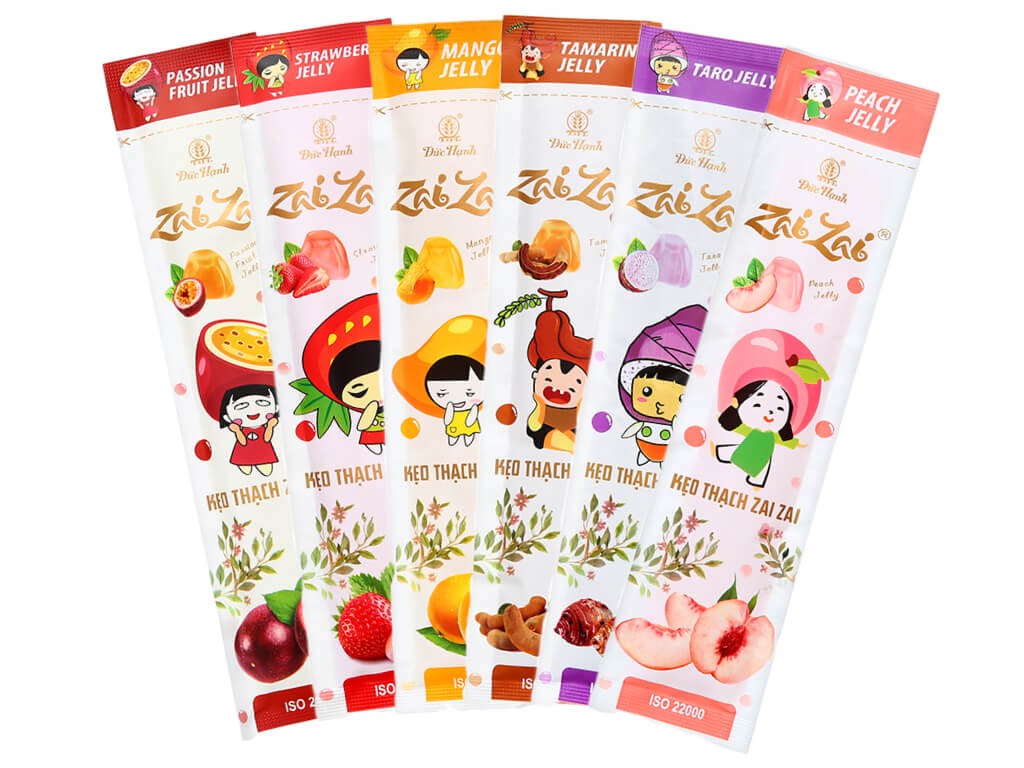 Thạch Zai Zai ngắn 700g/10