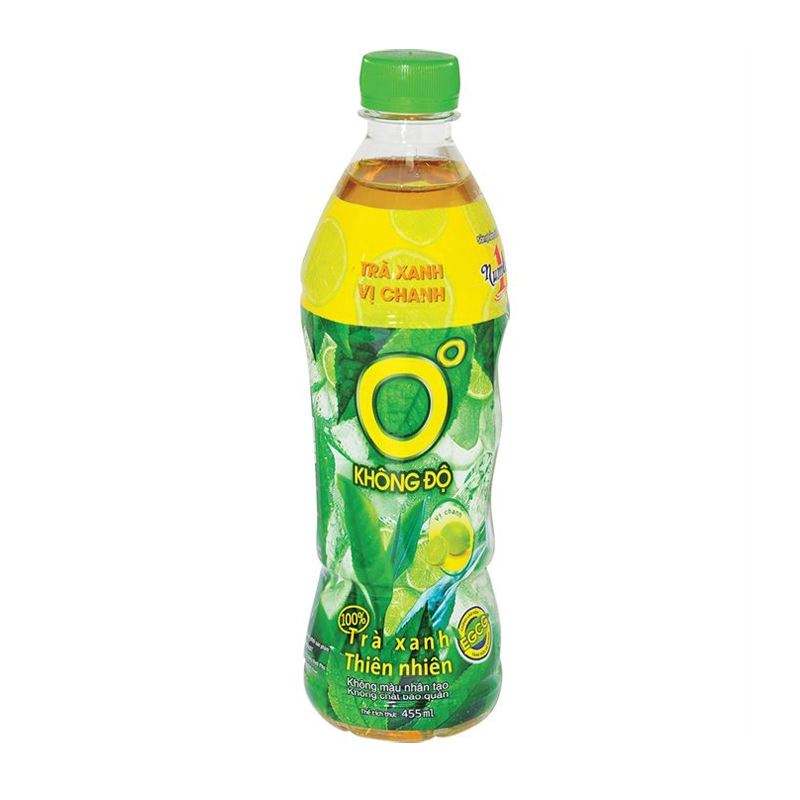 Trà xanh chanh không độ 455ml